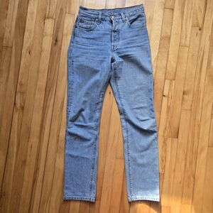 Levi's 501 Light Blue Skinny Straight Leg